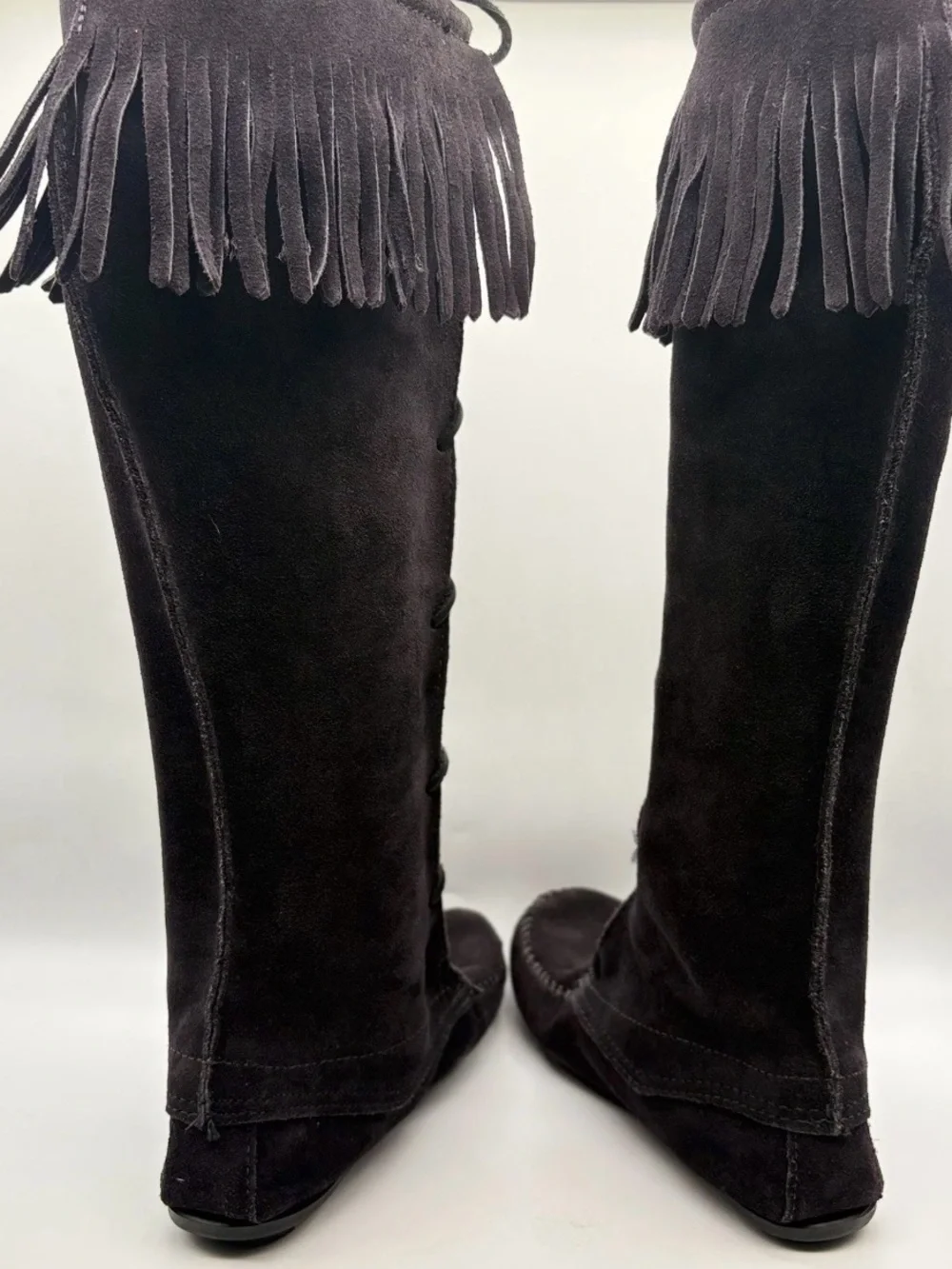 Minnetonka tall suede